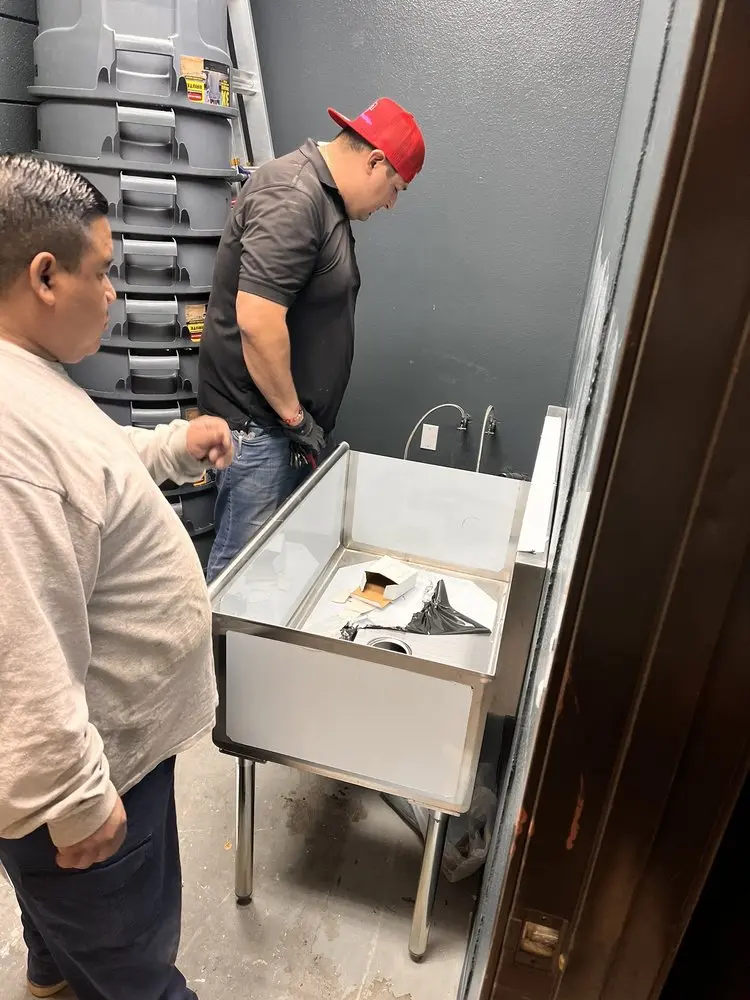 Commercial plumbing and sink installation in Lucerne Valley